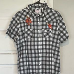 Panhandle short sleeve western snapnshirt